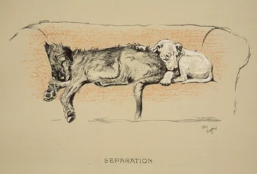 Trennung, 1930, 1. Ausgabe von „Sleeping Partners“, Aldin, Cecil Charles Windsor (1870-1935), veröffentlicht von Eyre and Spottiswoode Limited